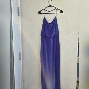 Metaphor Backless Purple Dress